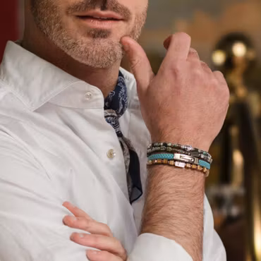 Läderarmband Singel Turquoise