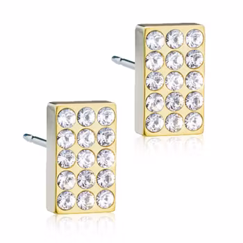 Brilliance Oblong Crystal Gold
