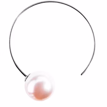 Half Ring Pear Light Rose