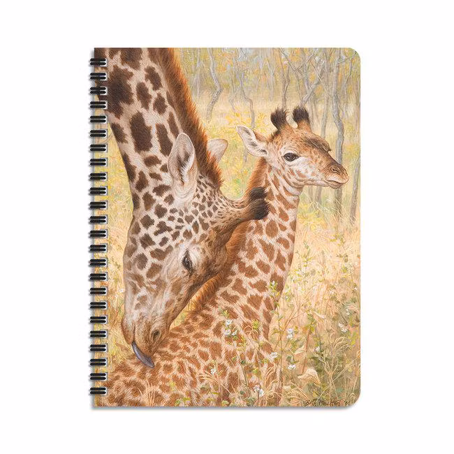 Anteckningsbok A5 Giraffer i 3D