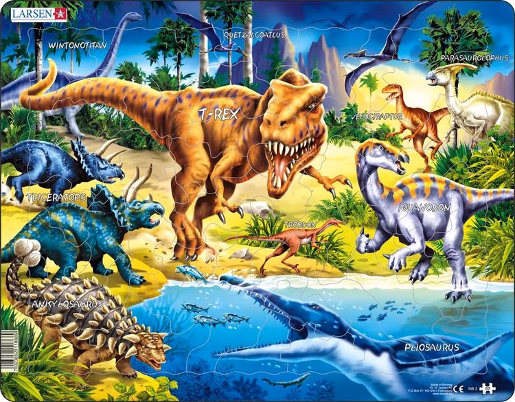 Dinosaurier, T-rex, 57 bitar