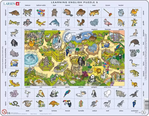 Learning English, djurpark 70 bitar