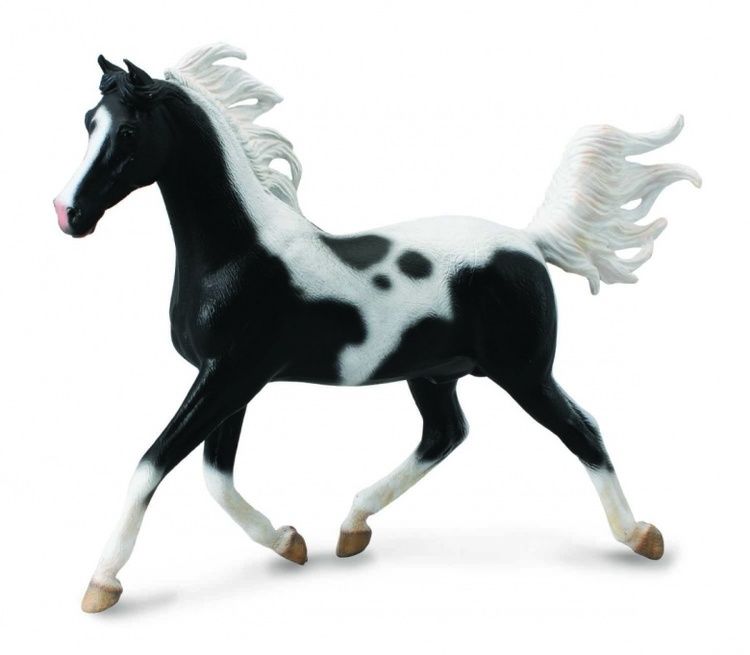 Deluxe 1:12 Halv-arab hingst pinto (Collecta)