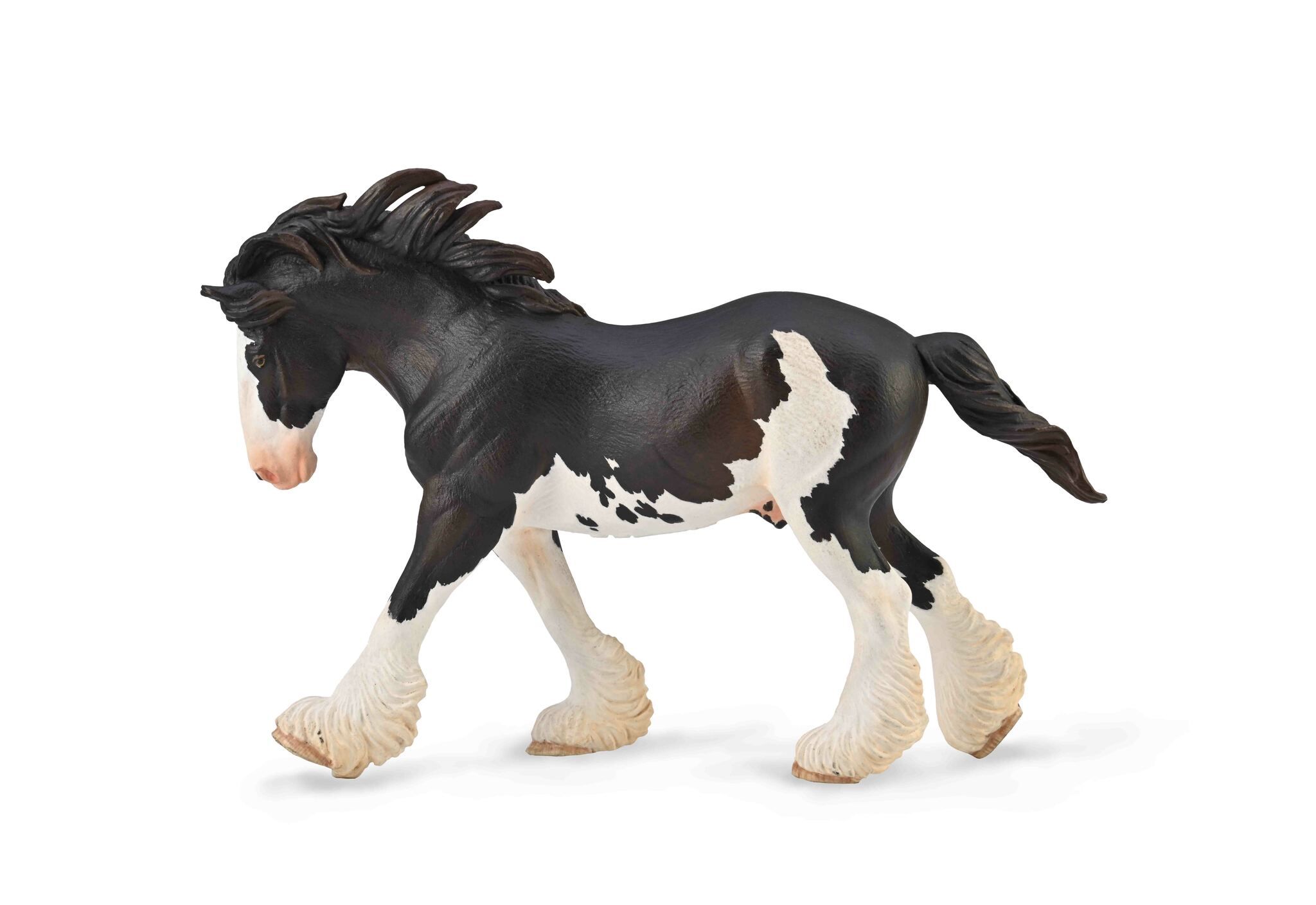 Clydesdale hingst svartskäck (Collecta)