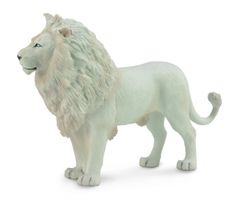 Vit lejonhanne 14 cm (Collecta)