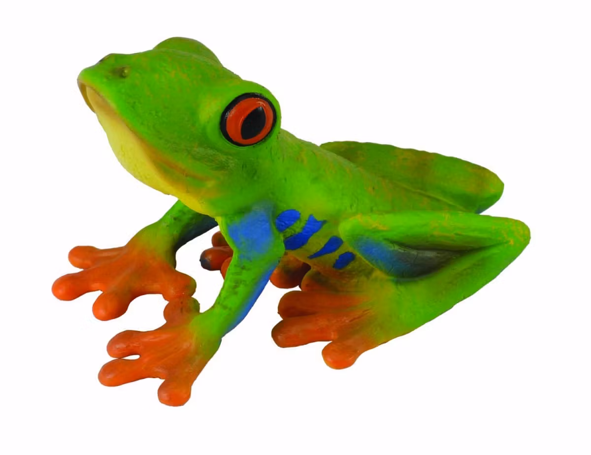 Rödögd trädgroda 5,5 cm (Collecta)