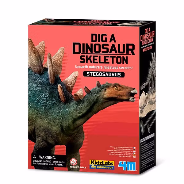 Gräv fram och bygg ihop ett dinosaurieskelett - Stegosaurus
