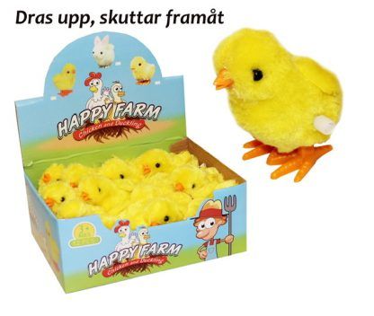 Mjuk hoppande kyckling 7,5 cm