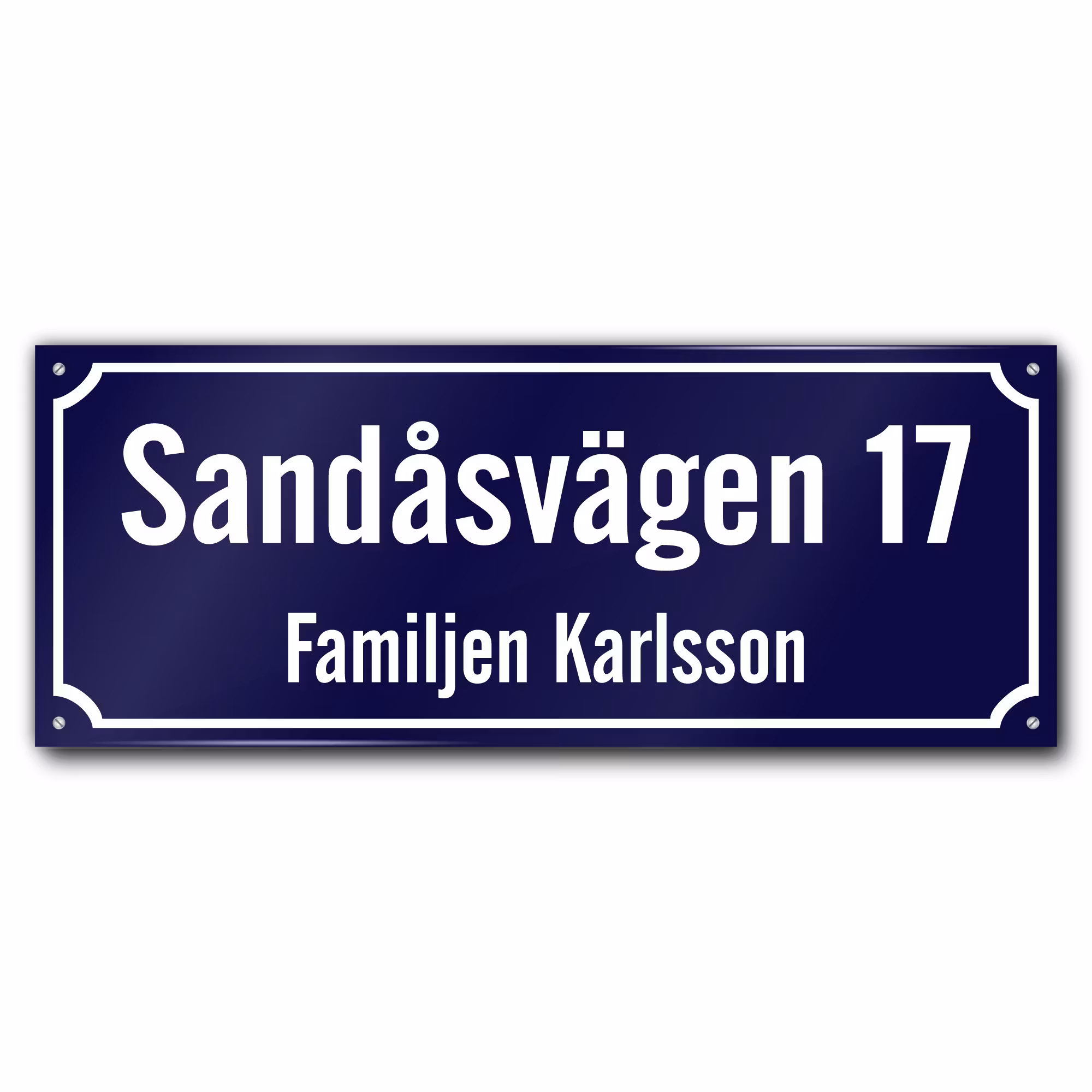 Tvåradiga Husskyltar - Husskylten.se