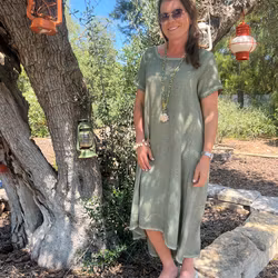 Klänning Tavira kaki