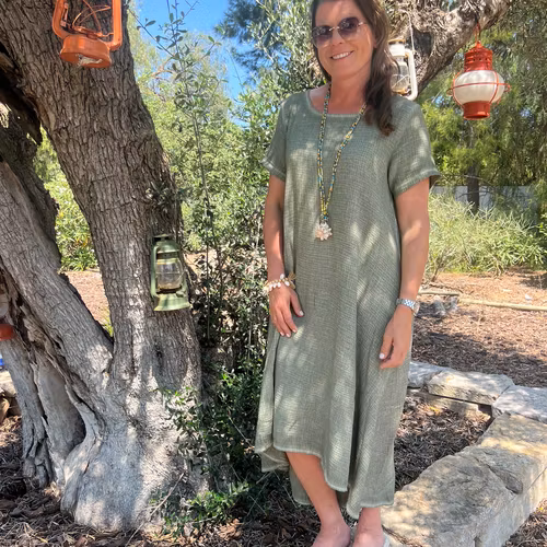 Klänning Tavira kaki