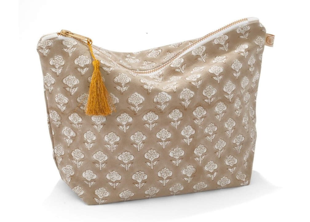 Toiletry Bag - Medallion - Light Brown - small