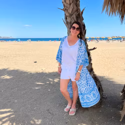 Kimono summer breeze sky blue