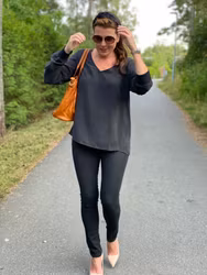 Lyxig Unique blus svart