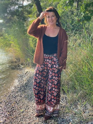 Boho pants  Black/red