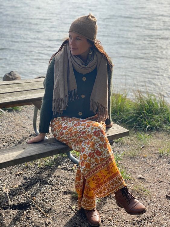 Boho pants  Black/red