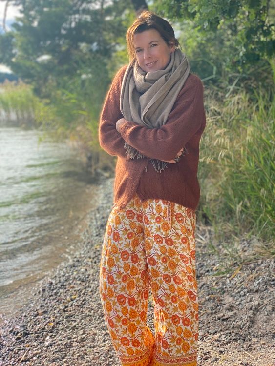 Boho pants  Black/red