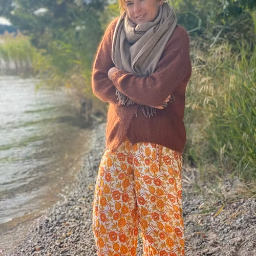 Boho pants  Black/red