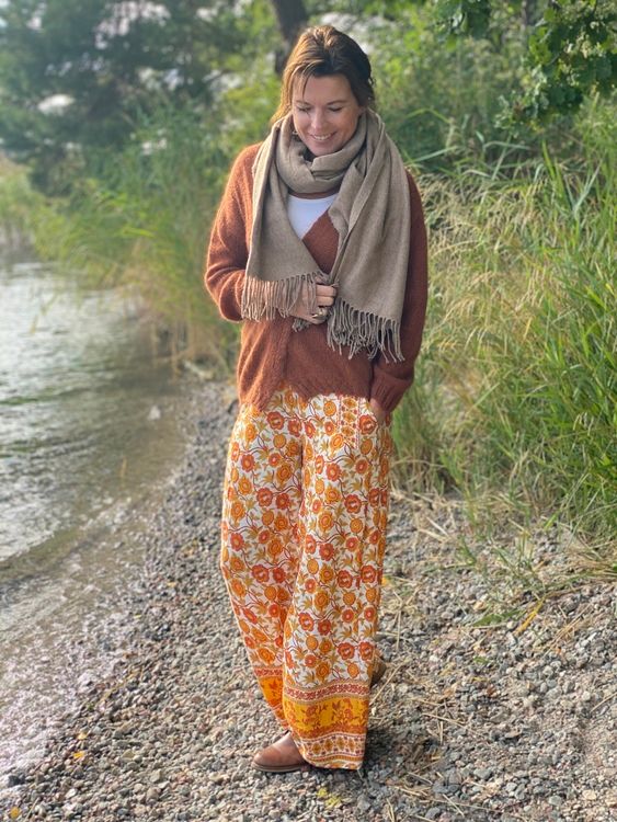 Boho pants  Black/red