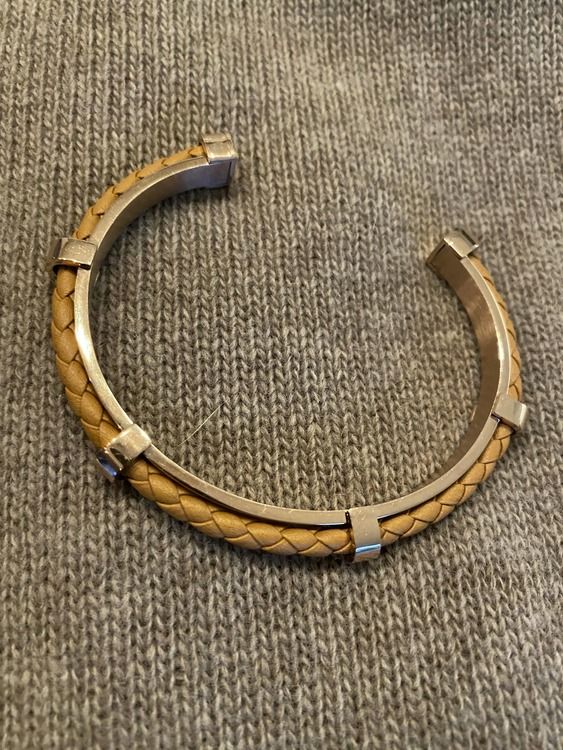 Armband i rostfritt stål och äkta läder