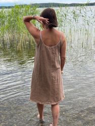 Sommar klänning sand