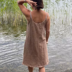 Sommar klänning sand