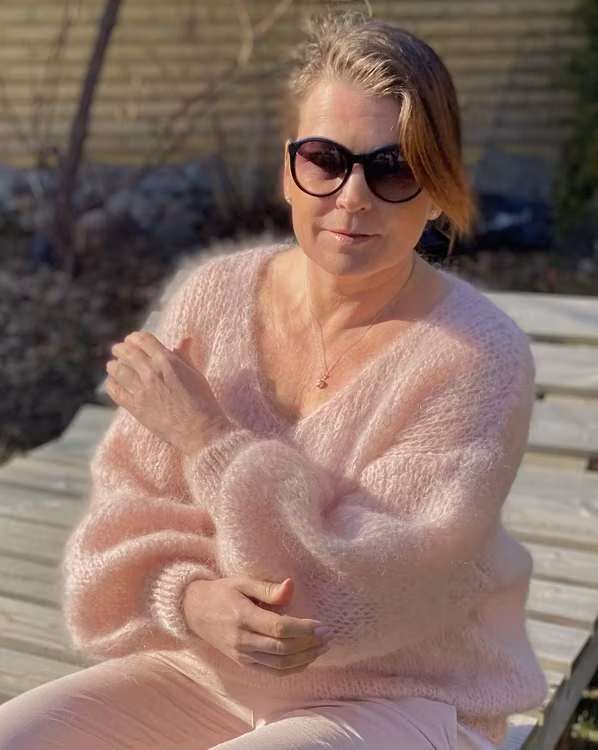 Mohair Lyx stickad tröja American Dreams Milana