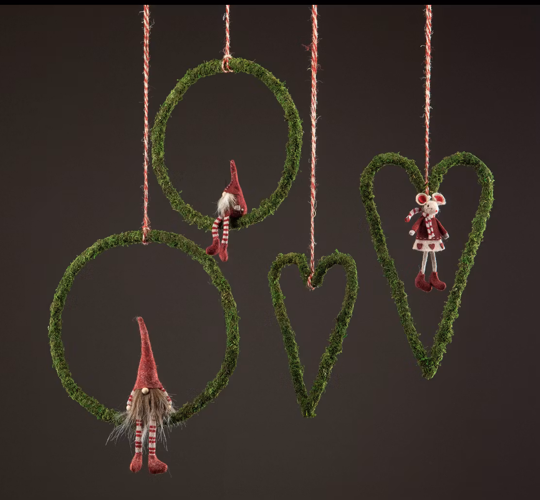 Mosskrans i set of 2