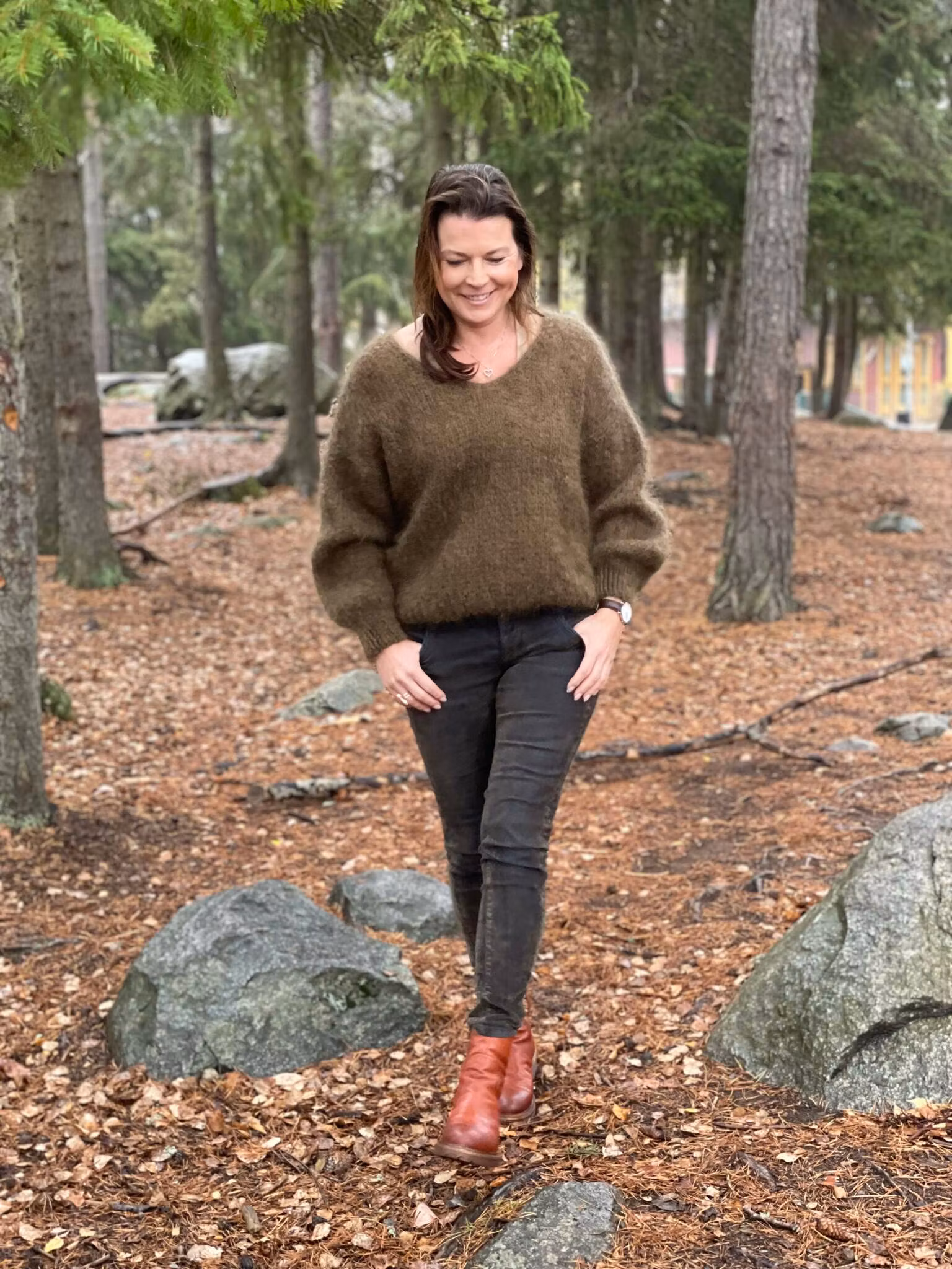 Mohair Lyx stickad tröja American Dreams Milana