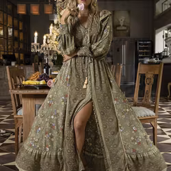 Grace Maxi Dress - Olive