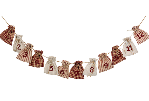 Julkalender vintage som girlang 1-24