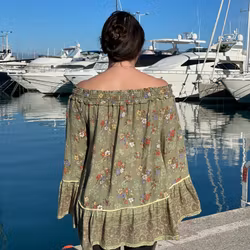 Jamilla Off The Shoulder - Olive