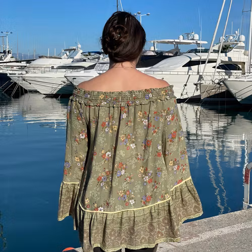 Jamilla Off The Shoulder - Olive