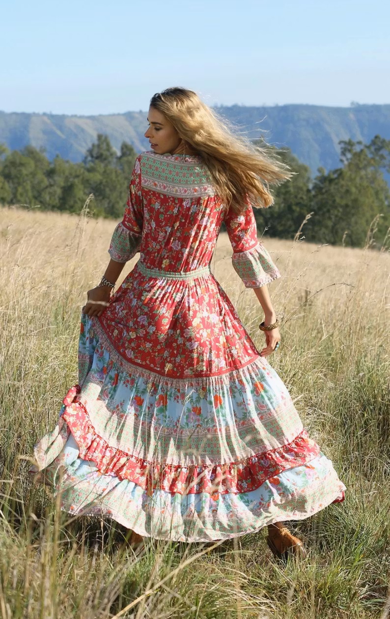 Havillah Maxi Dress - Rococo Red