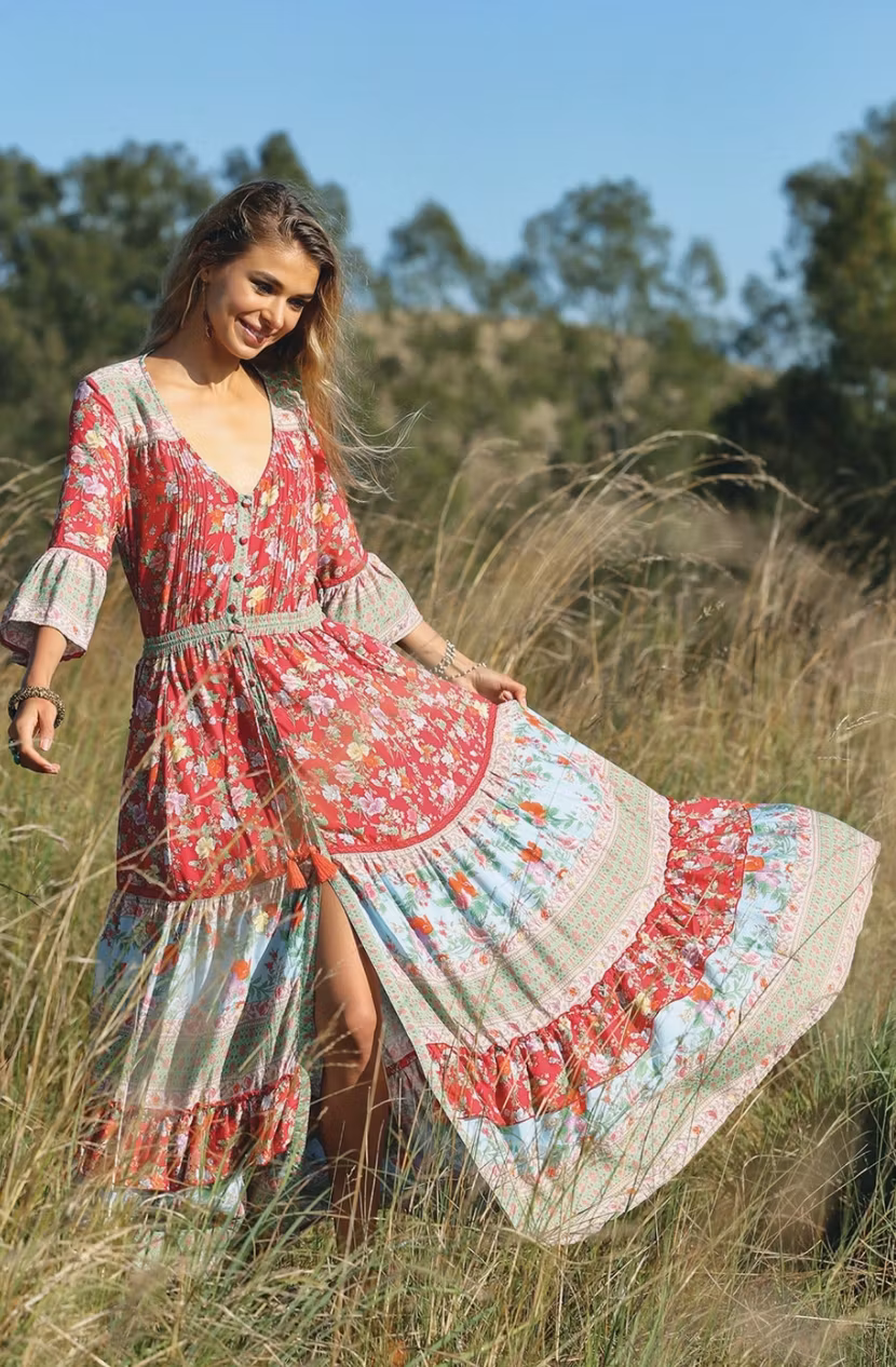 Havillah Maxi Dress - Rococo Red