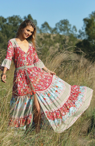 Havillah Maxi Dress - Rococo Red