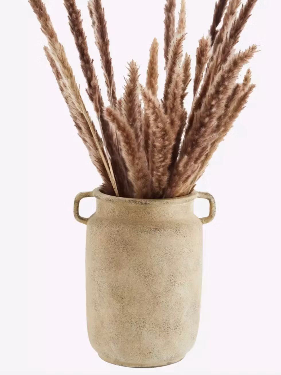 Terracotta vase with handle
