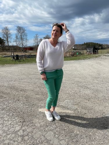 Strechig Byxa  i grönt