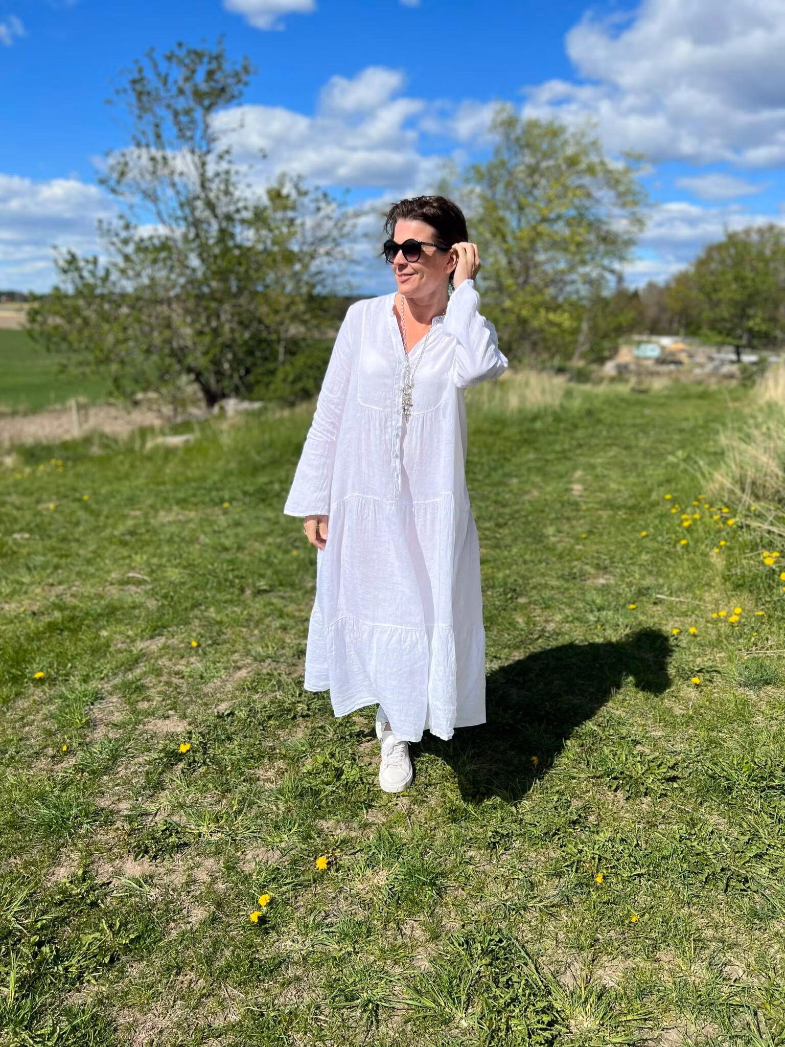 Maxiklänning i linne Free spirit