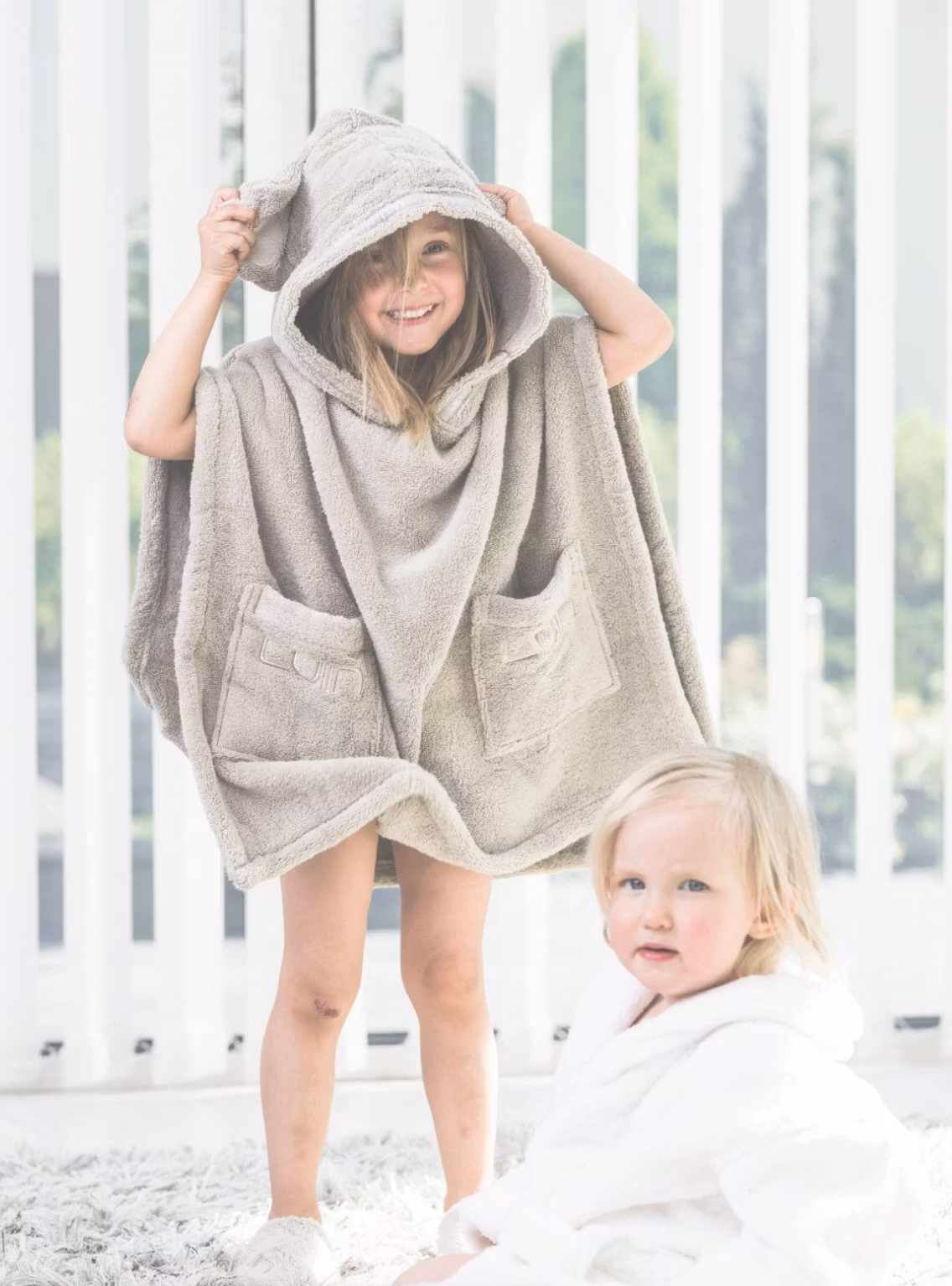Poncho handuk till barn 5-10 år