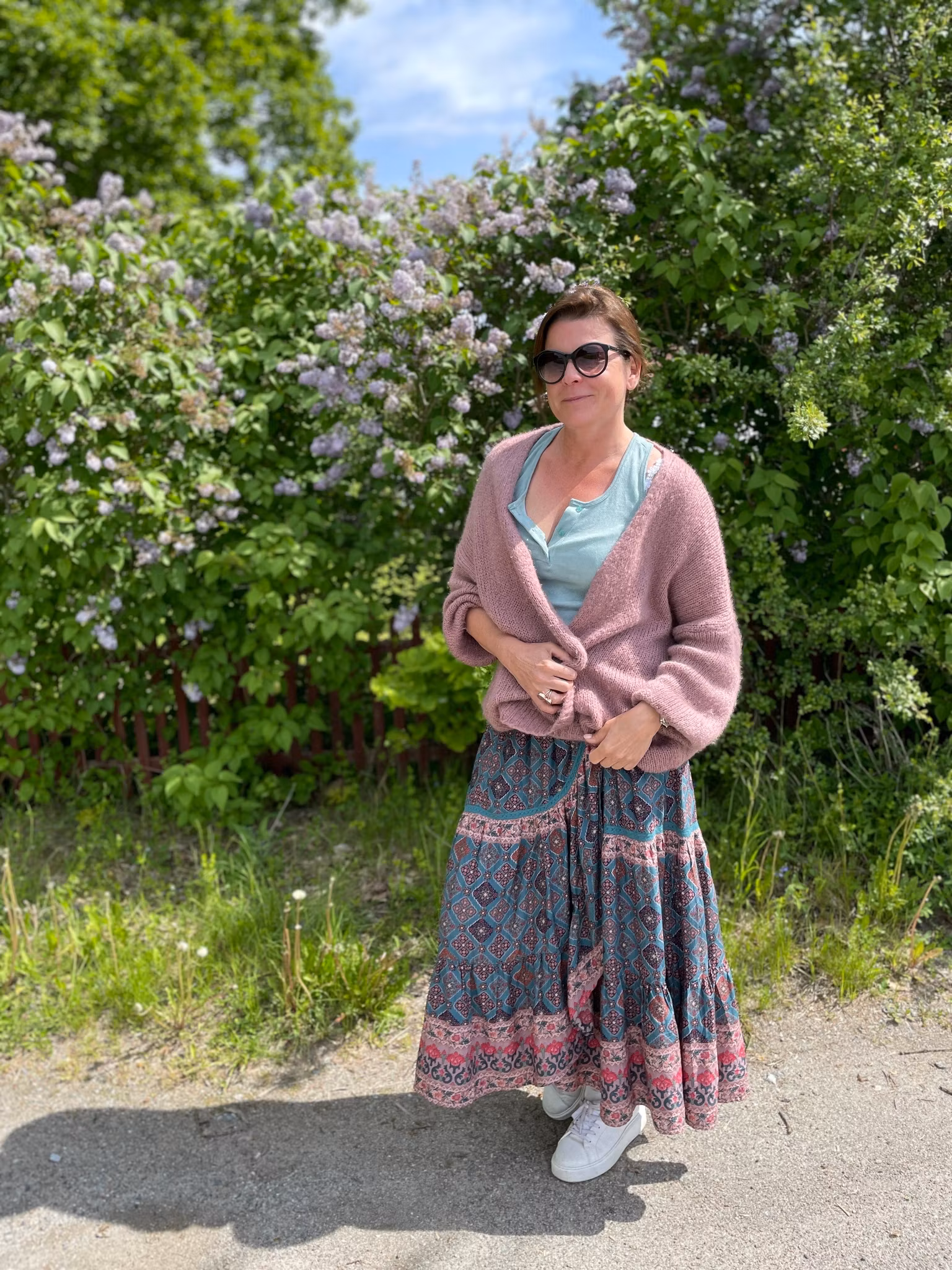 Amira wrap maxi skirt
