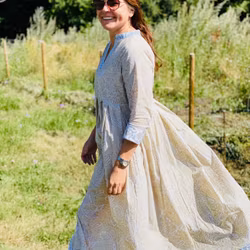 Jaipur Day Dress in Light Brown