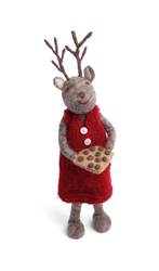 Big Gray Girly Deer with Baking Tray