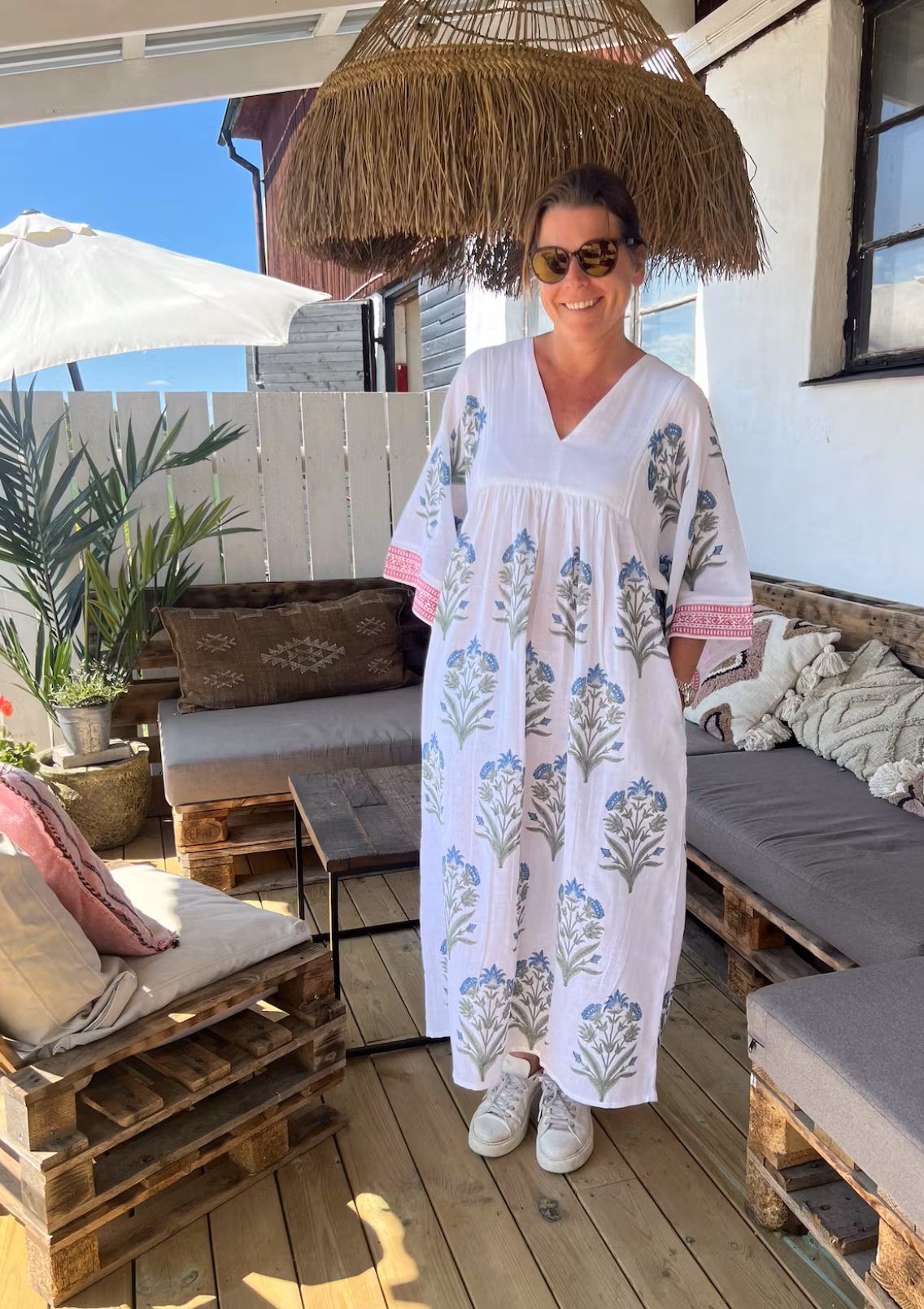 Bouquet Maxi Sheer dress