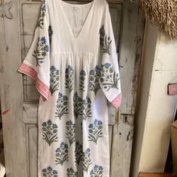 Bouquet Maxi Sheer klänning
