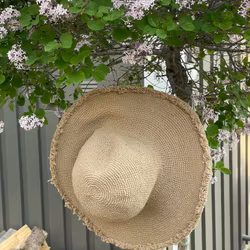 SUN HAT CROCHET RUFFLE