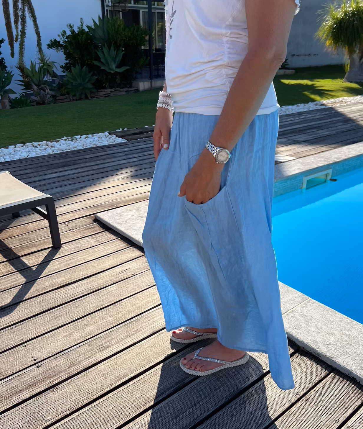linen skirt