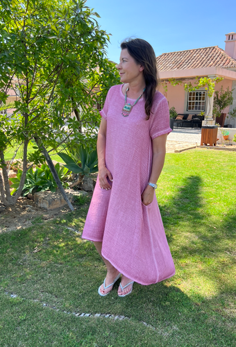 Klänning Tavira rasberry pink