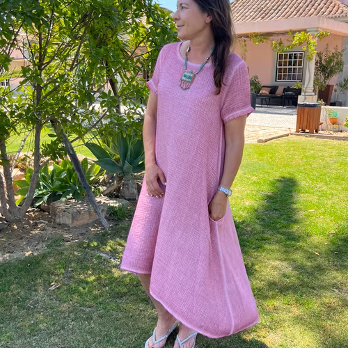 Dress Tavira raspberry pink
