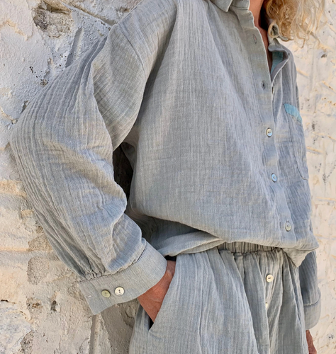 Muslin cotton skjorta